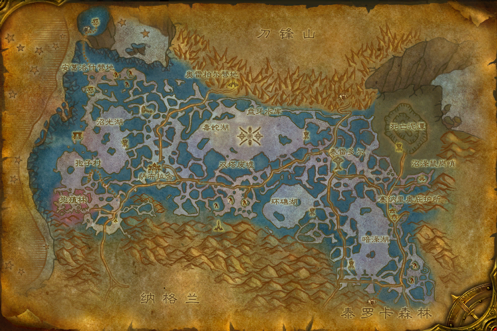 赞加沼泽地图